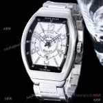 Knockoff Franck Muller Vanguard Racing Stainless Steel Arabic Diamond-set 42 mm